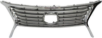 Front Grille Silver Shell & Insert Direct Replacement Compatible With 2013-2015 Lexus RX350 LX1200144 531010E140