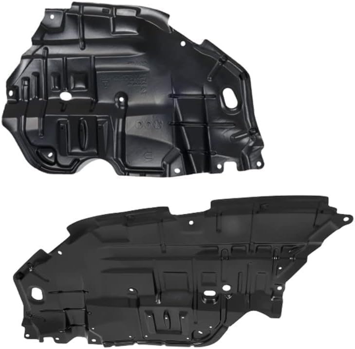 Front Engine Splash Shields Under Cover + Fender Liners Plastic Left Driver & Right Passenger Side Direct Replacement Compatible with 2012-2014 Toyota Camry TO1249160 TO1248160
