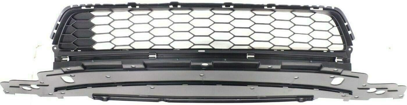Front Bumper Cover Primed + Upper & Lower Grille Textured Direct Replacement Compatible With 2013-2015 Honda Accord HO1000288 HO1036114 HO1200214 04711T2AA90ZZ 71103T2AA00 71121T2FA01