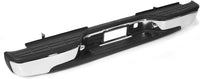Rear Bumper Face Bar Chrome Steel With Mounting Bracket Direct Replacement Compatible With 1999-2006 Chevrolet Silverado 1500 GM1103122 12496085