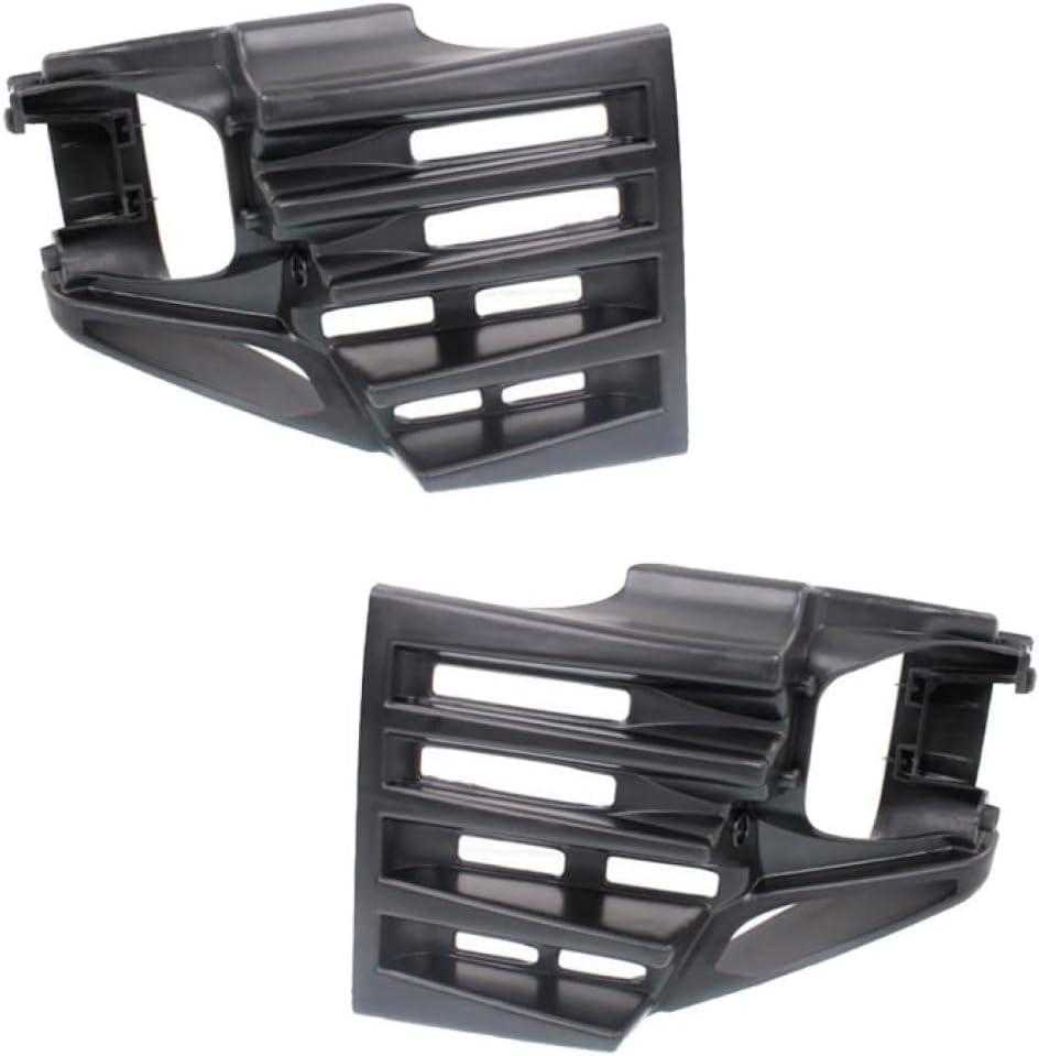 Set of 2 Front Fog Lamp Bracket Plastic Left Driver & Right Passenger Side Direct Replacement Compatible with 2016-2018 Lexus ES300h / ES350 LX2603105 LX2602105 5212506240 5212606240