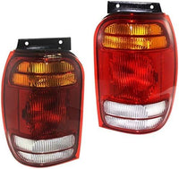 Set Of 2 Tail Light Lens And Housing Right Passenger & Left Driver Side Direct Replacement Compatible With 1998-2001 Ford Explorer/Mercury Mountaineer FO2801120 FO2800120