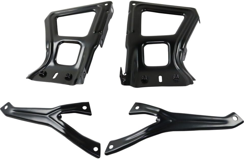 Set Of 4 Rear Bumper Mounting Bracket Left Driver & Right Passenger Side Direct Replacement Compatible With 2009-2018 Dodge Ram 1500 CH1165104 68049744AA