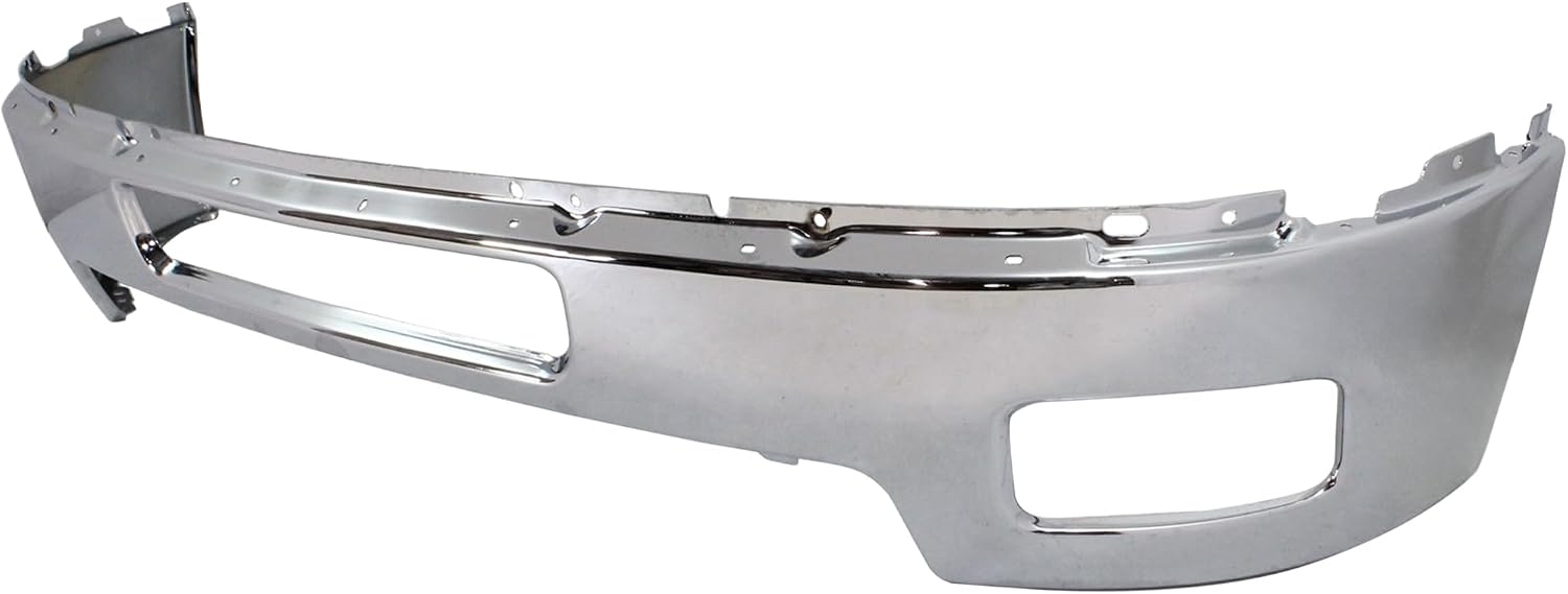 New Front Bumper Chrome Impact Bar With Fog Light Hole Direct Replacement For Chevrolet Silverado 2500HD 3500HD 2011-2014 25883349