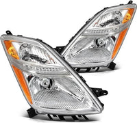 Set Of 2 Front Headlight Lens And Housing Right Passenger & Left Driver Side Direct Replacement Compatible With 2006-2009 Toyota Prius TO2518110 TO2519110 8117047160 8113047160