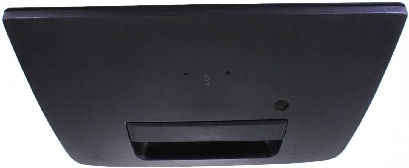 Tailgate Handle Textured Black with Emblem Provision & Keyhole Direct Replacement Compatible with 2004-2012 Nissan Titan NI1915110 906067S200