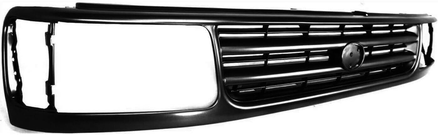 Front Grille Assembly Painted Gray Shell And Insert With Headlight Holes & Emblem Provision Direct Replacement Compatible With 1993-1998 Toyota T100 TO1200191 5311134010