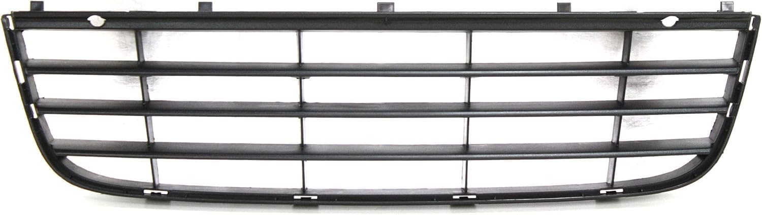 Front Bumper Cover Primed + Lower Grille + Fog Light Cover Left Driver & Right Passenger Side Direct Replacement Compatible With 2005-2010 Volkswagen Jetta VW1000161 VW1036106