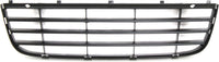 Front Bumper Cover Primed + Lower Grille + Fog Light Cover Left Driver & Right Passenger Side Direct Replacement Compatible With 2005-2010 Volkswagen Jetta VW1000161 VW1036106