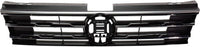 Front Grille Assembly Primed With Chrome Frame Plastic Direct Replacement Compatible With 2018-2021 Volkswagen Tiguan VW1200172 5NN853651DZLL