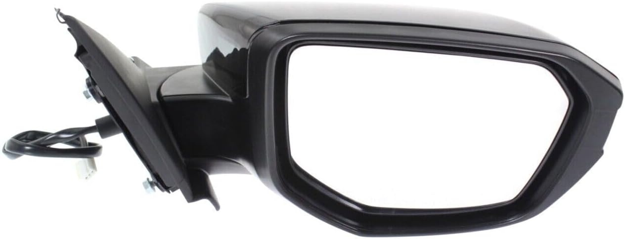 Front Power Mirror Manual Folding Non Heated Primed Right Passenger Side Direct Replacement Compatible With 2016-2021 Honda Civic HO1321283 76208TBAA02ZA-PFM 76208TBAA03Z