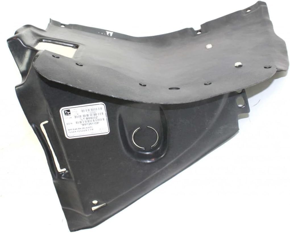 Front Section Fender Liner Right Passenger Side Direct Replacement Compatible With 2001-2005 BMW 3-Series BM1251109 51718265468