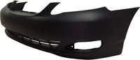 Front Bumper Cover Primed Without Spoiler Holes Direct Replacement Compatible With 2005-2008 Toyota Corolla TO1000297 521190Z938
