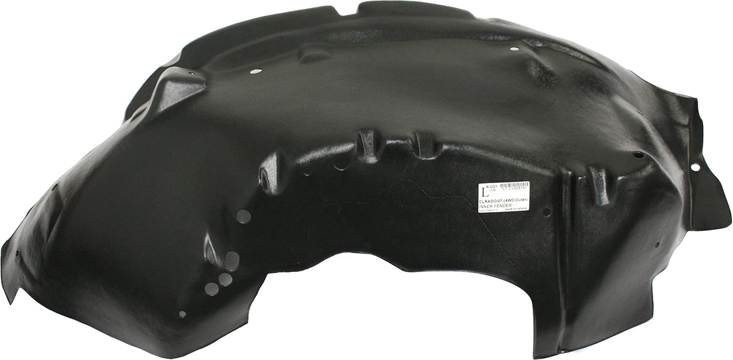 Front Outer Section Fender Liner Left Driver Side Direct Replacement Compatible With 2004-2012 Chevrolet Colorado/GMC Canyon GM1248187 20940399
