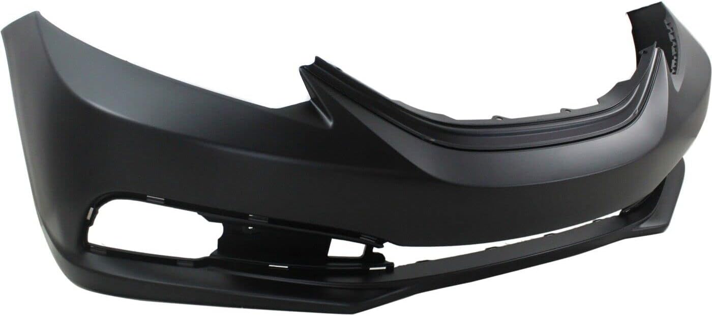 Front Bumper Cover Primed Direct Replacement Compatible With 2013-2015 Honda Civic Sedan HO1000290 04711TR3A50ZZ