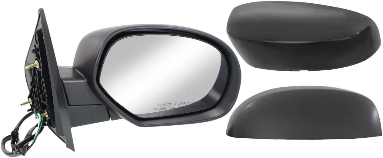 AUTOS PARTS PLUS Front Power Mirror Manual Folding With 1 Primed And 1 Textured Cap Right & Left Side Direct Replacement Compatible With Silverado/Sierra 1500 2007-2013/2500 HD 3500 HD 07-14