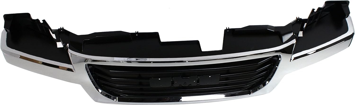 Front Grille Chrome Shell/Black Insert Direct Replacement Compatible With 2004-2012 GMC Canyon GM1200530 12335793