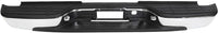 Rear Bumper Face Bar Chrome Steel With Mounting Bracket Direct Replacement Compatible With 1999-2006 Chevrolet Silverado 1500 GM1103122 12496085