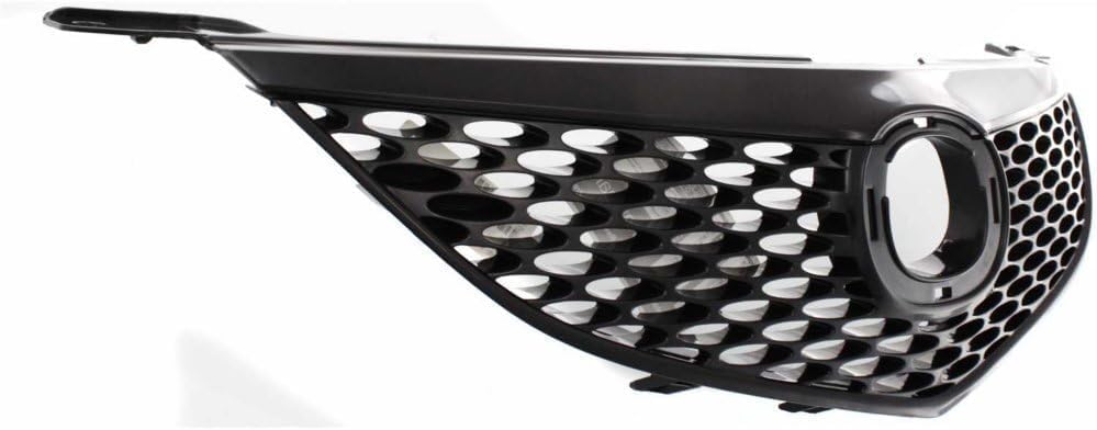 Front Grille Black Shell And Insert Direct Replacement Compatible With 2004-2006 Mazda 3 MA1200172 BN8W50710B33
