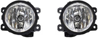 Front Bumper Cover Primed Plastic + Upper & Lower Grille + Fog Light + Trim & Molding Left Driver & Right Passenger Side Direct Replacement Compatible With 2011-2014 Acura TSX
