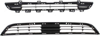Front Bumper Center Upper + Lower Grille Textured Plastic Direct Replacement Compatible With 2015-2017 BMW X3 BM1036163 BM1036161 51117338476 51117338493