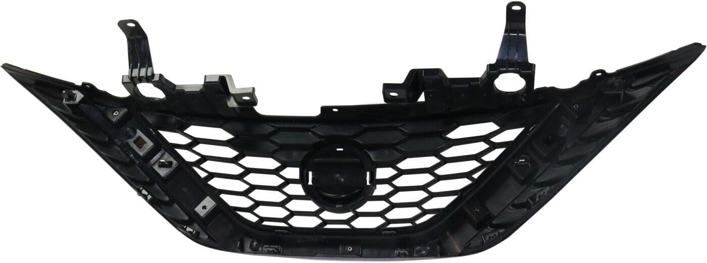 Front Grille Chrome Shell with Gloss Black Insert Direct Replacement Compatible With 2016-2019 Nissan Sentra NI1200279 623103YU0D 623103YU0A