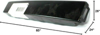 Front Bumper Chrome + Lower Valance Primed + Grille Extension Filler + Signal Lamp Left Driver & Right Passenger Side Direct Replacement Compatible With 1999-2002 Toyota 4Runner