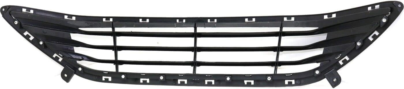 Front Bumper Grille Textured With Chrome Insert Plastic Direct Replacement Compatible With Hyundai Elantra 2011-2013 HY1036123 865603X000