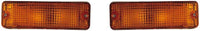 Set Of 2 Front Signal Lamp Assembly Left Driver & Right Passenger Side Direct Replacement Compatible With 1984-1989 Toyota 4Runner TO2521105 TO2530106 8151089130 8152089130