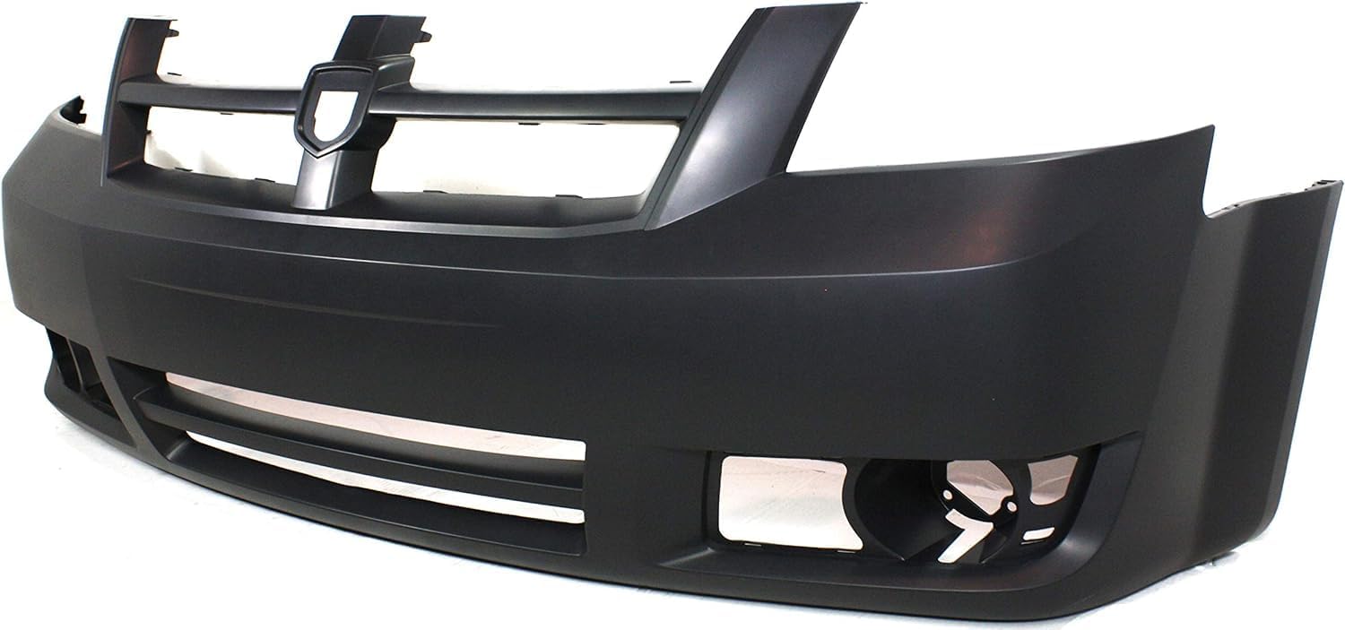 Front Bumper Cover Primed Without Fog Light Cover Direct Replacement Compatible With 2008-2010 Dodge Grand Caravan CH1000924 1AG01TZZAB 1AG01TZZAA 1AG01TZZ