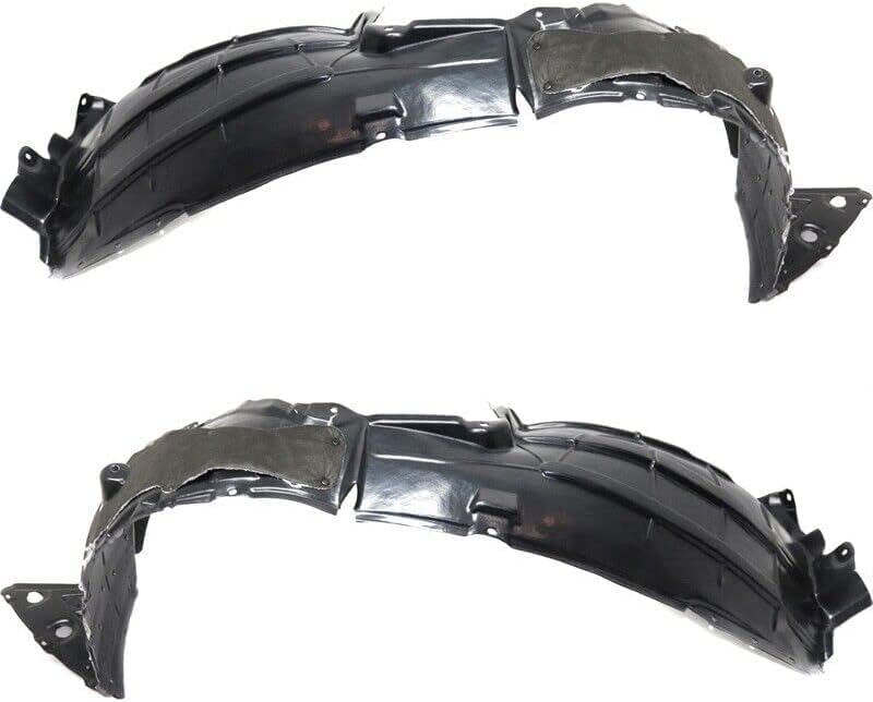 Set Of 2 Front Fender Liner Plastic Left Driver & Right Passenger Side Direct Replacement Compatible With 2013-2014 Nissan Pathfinder/Infiniti NI1249137 NI1248137