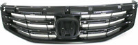 Front Grille Textured Black Shell & Insert Direct Replacement Compatible With 2011-2012 Honda Accord HO1200203 71121TA0A11