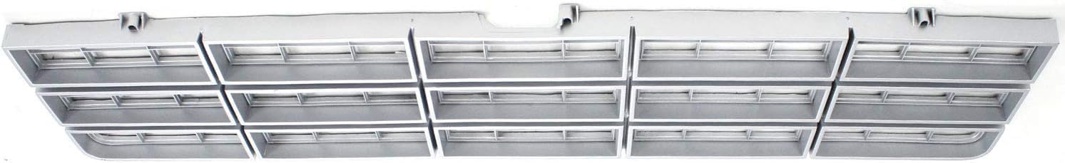 Front Grille Argent Shell And Insert Direct Replacement Compatible With 1977-1980 Chevrolet C-K Series GM1200354 370536