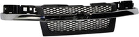 Front Bumper Chrome + Lower Cover + Valance Extension + Grille Gray Shell & Insert + Fog Lights Left & Right Side Direct Replacement Compatible With 2004-2012 Chevrolet Colorado