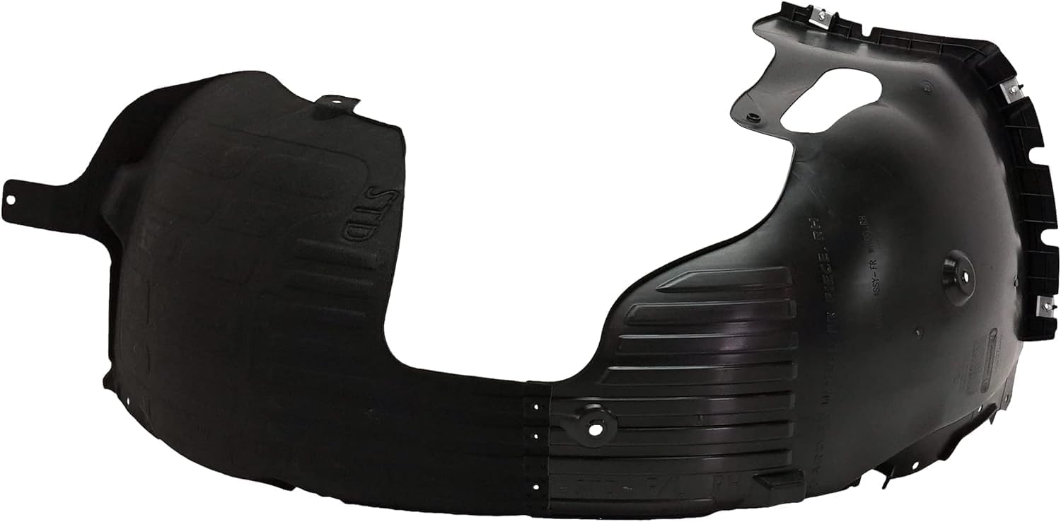 Front Fender Liner Right Passenger Side Direct Replacement Compatible With 2018-2019 Hyundai Sonata HY1249179 86812C2500
