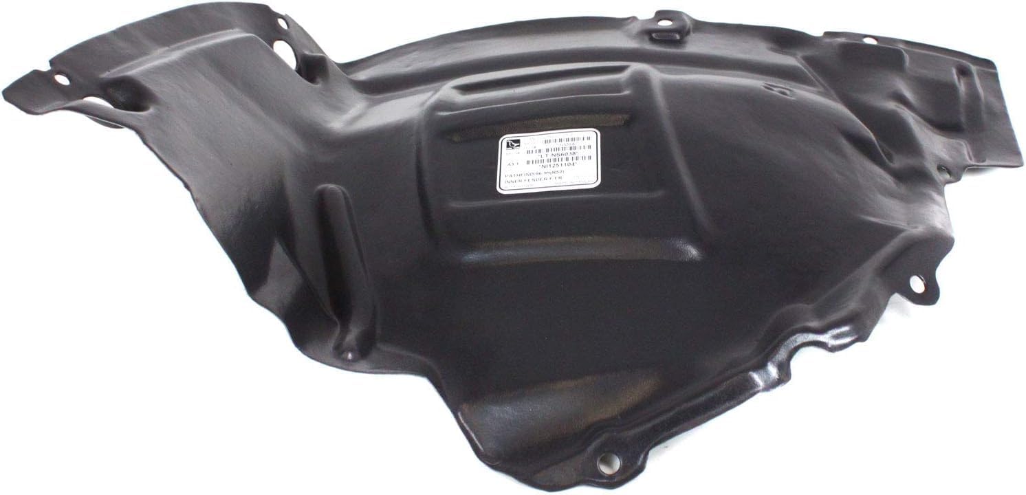 Front Section Fender Liner Right Passenger Side Direct Replacement Compatible With 1996-1999 Nissan Pathfinder NI1251104 638440W000