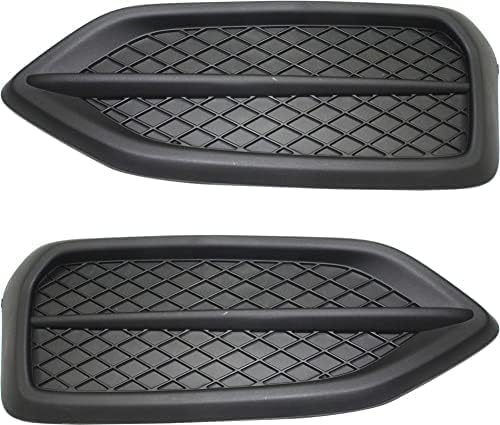 Set Of 2 Fog Light Cover Plastic Left Driver & Right Passenger Side Direct Replacement Compatible With 2014-2015 Honda Civic HO1039122 HO1038122 71106TS8A51 71107TS8A51