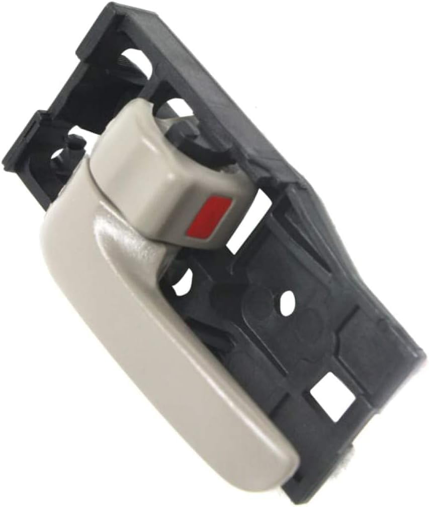 Front Interior Door Handle Beige Fawn with Lock Left Driver Side Direct Replacement Compatible with 2000-2006 Toyota Tundra TO1352187 692060C010E1