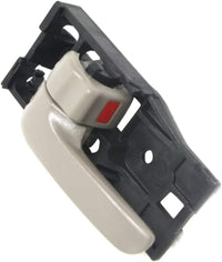 Front Interior Door Handle Beige Fawn with Lock Left Driver Side Direct Replacement Compatible with 2000-2006 Toyota Tundra TO1352187 692060C010E1