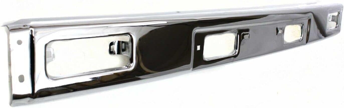 Front Bumper Chrome Steel Direct Replacement Compatible With 1984-1988 Toyota Pickup TO1002116 5211189139
