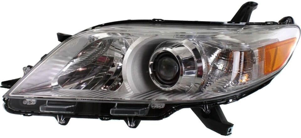 Set Of 2 Front Head Light Assembly Halogen Right Passenger And Left Driver Side Direct Replacement Compatible With 2011-2020 Toyota Sienna TO2503199 TO2502199 8111008032 8115008032