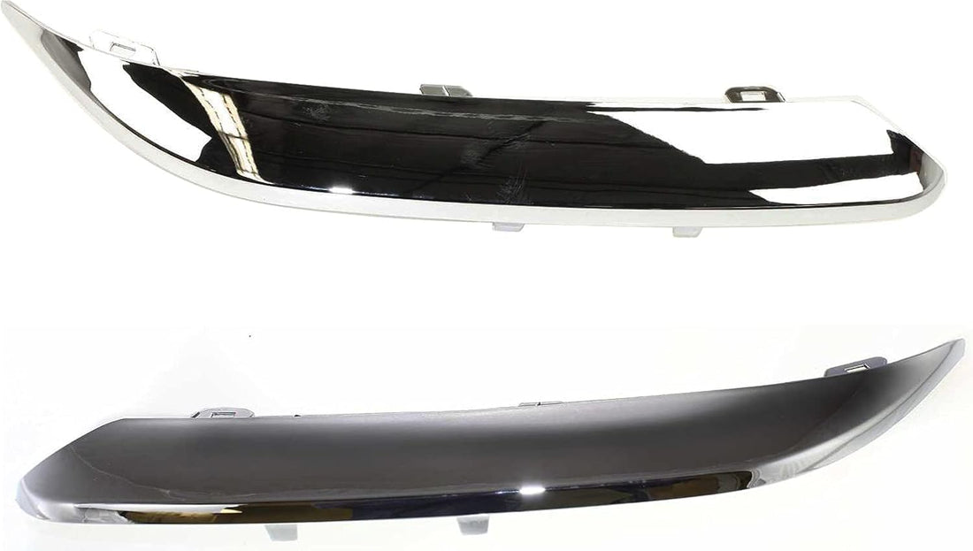Front Bumper Molding Chrome Direct Replacement Compatible With 2005-2010 Chrysler 300 CH1058127 CH1059127 4805938AA 4805939AA