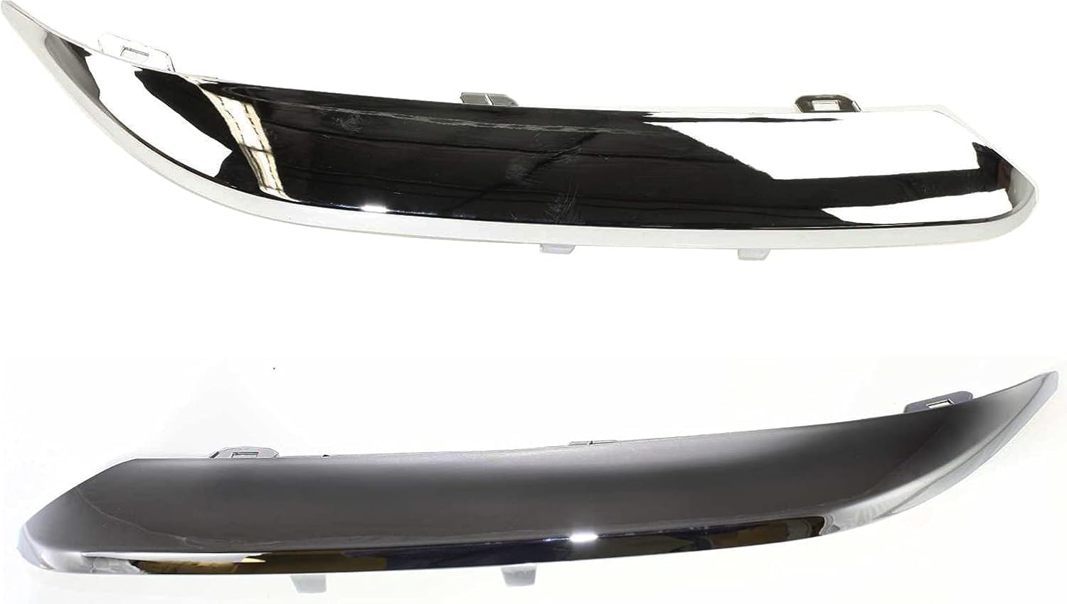 Front Bumper Molding Chrome Direct Replacement Compatible With 2005-2010 Chrysler 300 CH1058127 CH1059127 4805938AA 4805939AA