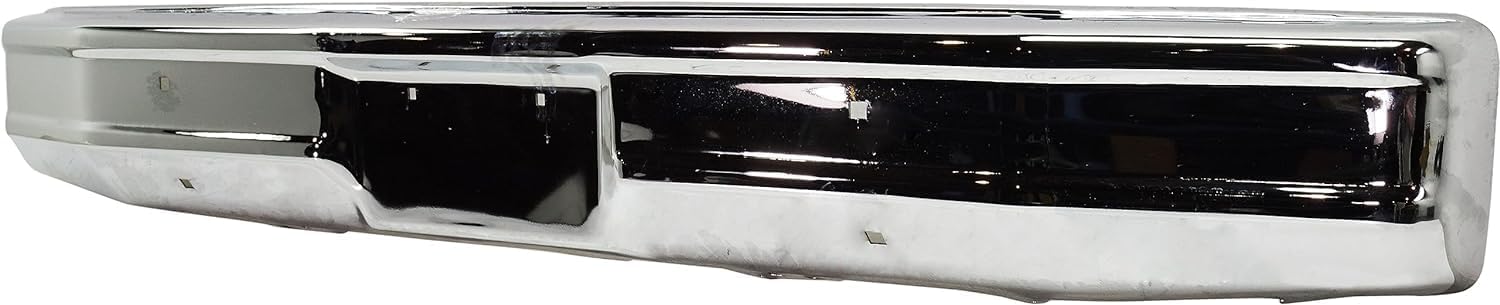 Front Bumper Chrome Steel Without Impact Strip Holes Direct Replacement Compatible With 1980-1986 Ford Bronco/F Series FO1002167 E1TZ17757A