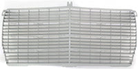 Front Grille Insert Silver Plastic Direct Replacement Compatible With 1977-1981 Mercedes Benz 280E / 1978-1985 300CD 1238880923