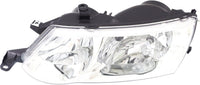 Front Head Lights Assembly + Corner Lamps Plastic Left Driver & Right Passenger Side Direct Replacement Compatible With 2002-2003 Toyota Solara TO2503145 TO2502145 TO2520166 TO2521166