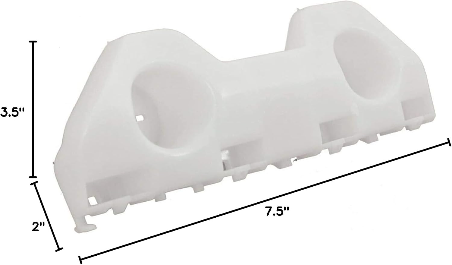 Front Bumper Bracket Plastic Right Passenger Side Direct Replacement Compatible With 2012-2019 Nissan Versa NI1043103 622243BA0A