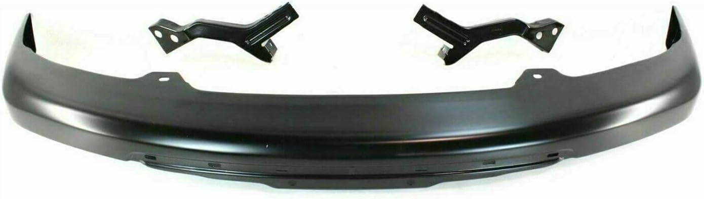 AUTOS PARTS PLUS Front Bumper Steel With Brackets + Lower Valance + Extension Textured + Fog Light Right Passenger & Left Driver Side Direct Replacement Compatible With 2004-2012 Chevrolet Colorado