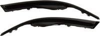 Set Of 2 Front Head Light Molding Primed Left Driver & Right Passenger Side Direct Replacement Compatible With 2017-2018 Toyota Corolla iM / 2016 Scion TO2511105 TO2510105 5318112060
