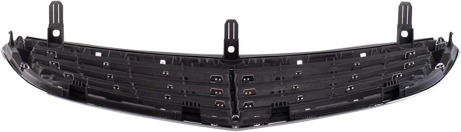 Front Grille Chrome Shell And Insert Plastic Direct Replacement Compatible With 2014-2016 Mercedes Benz E350 MB1200165 2128801483
